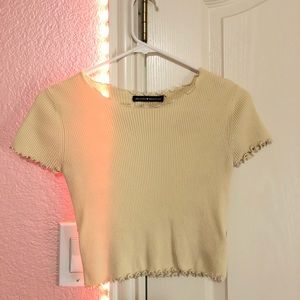 Brandy Melville yellow crop top